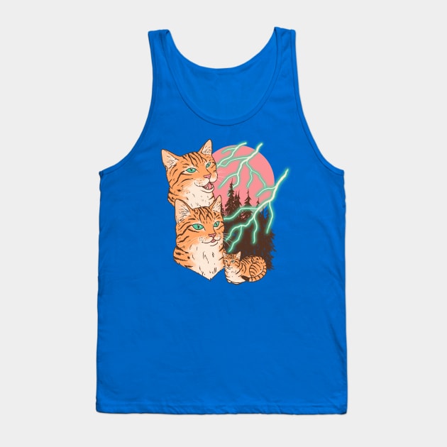 Electric Tigers Tank Top by Hillary White Rabbit